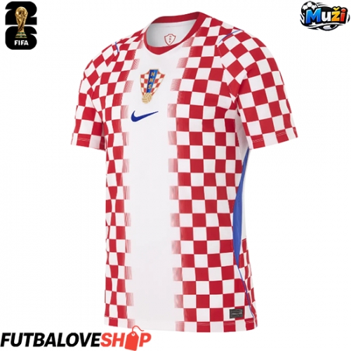 Dres Chorvátsko Domáci MS 2026 Krátky Rukáv